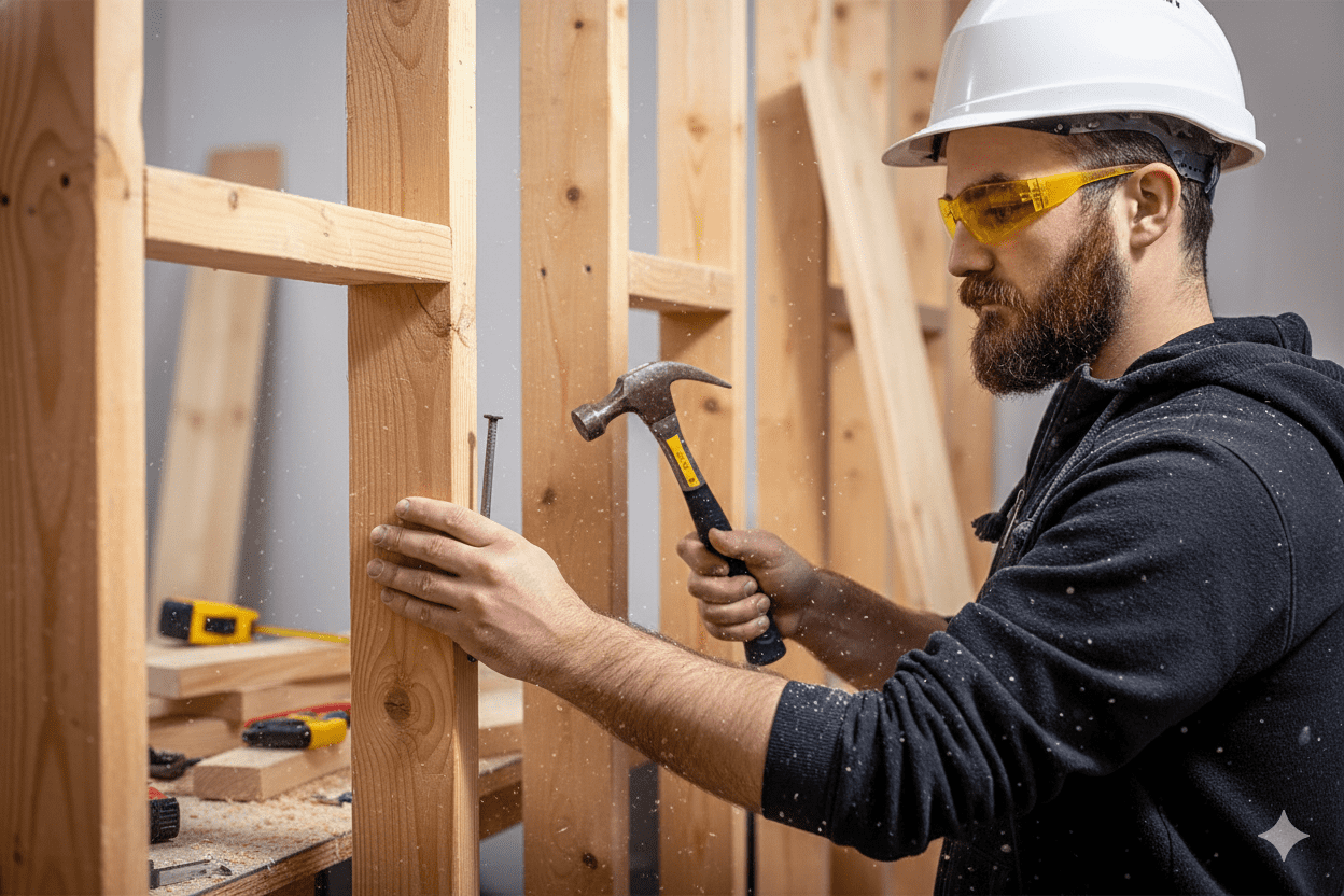 mason, making carpentry